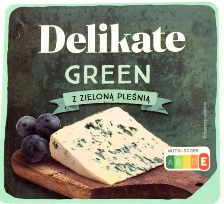 Delikate Green Green-Mold Cheese, 100 g