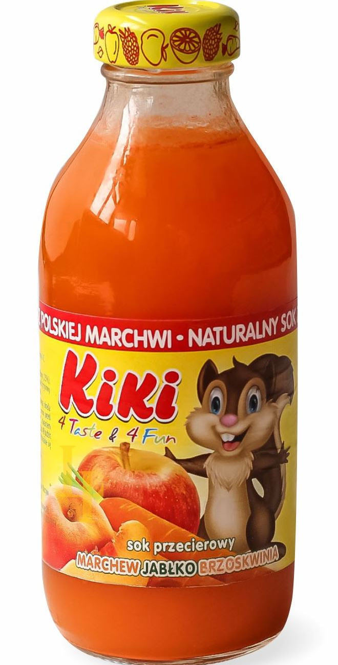 Kiki Carrot, Apple & Peach Kids Juice, 330 mL
