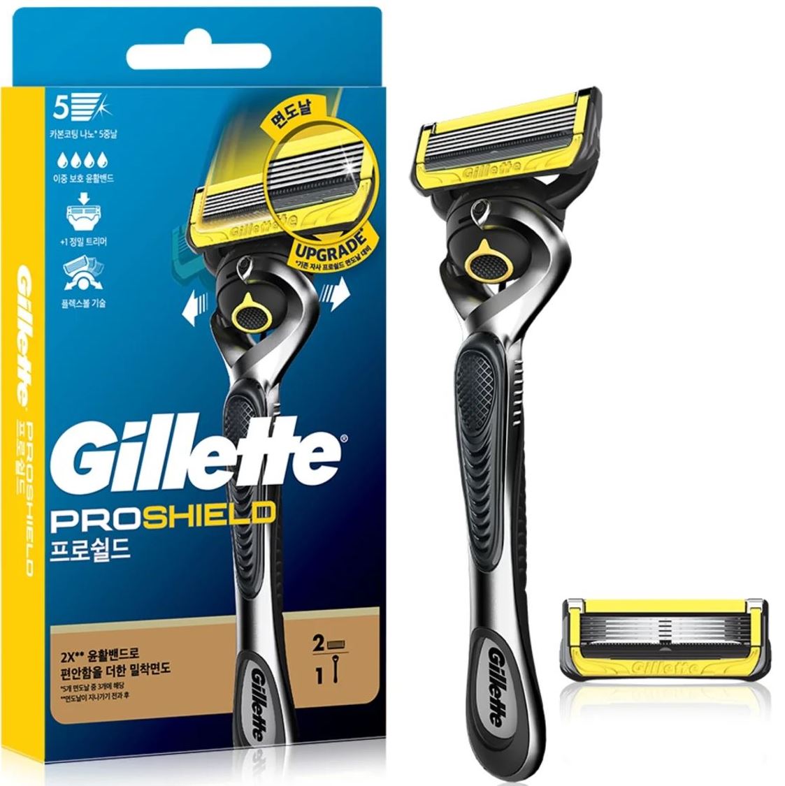 Gillette ProShield Razor with 2 Replacement Cartridges