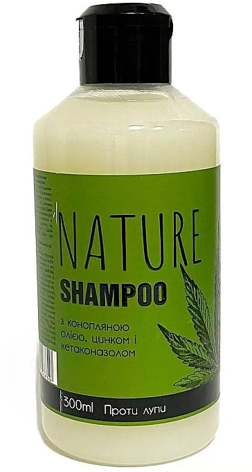 Bioton Cosmetics Nature Hemp Oil, Zinc & Ketoconazole Shampoo, 300 mL