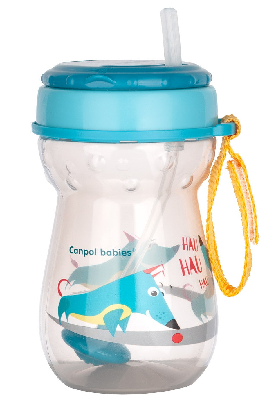 Canpol Babies 56/518 Baby Cup with Folding Weighted Silicone Straw, 350 mL