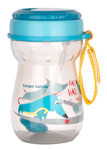 Canpol Babies 56/518 Baby Cup with Folding Weighted Silicone Straw, 350 mL - Image 2