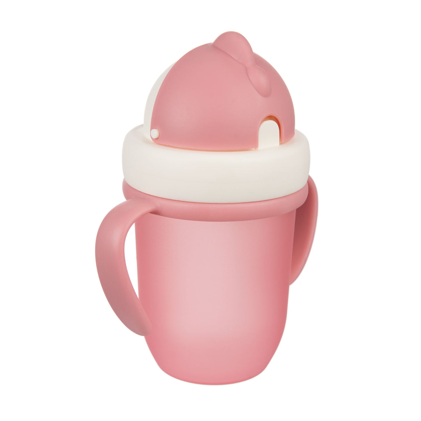 Canpol Babies 56/522 Pink Baby Cup with Silicone Straw, 9+ Months, 210 mL - Image 3