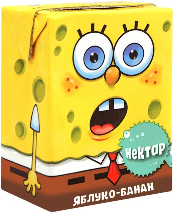 SpongeBob Apple & Banana Kids' Nectar, 200 mL