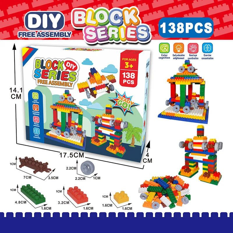 336-8 DIY Block Series Building Set, 138 Pieces