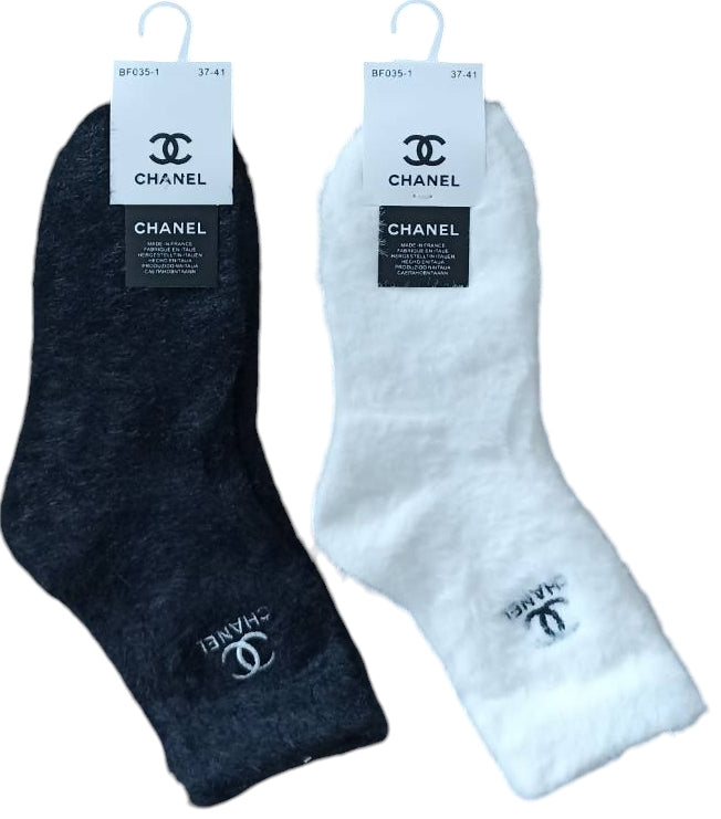 Korona BF035-1 Women's Mink Long Socks, Size 37-41