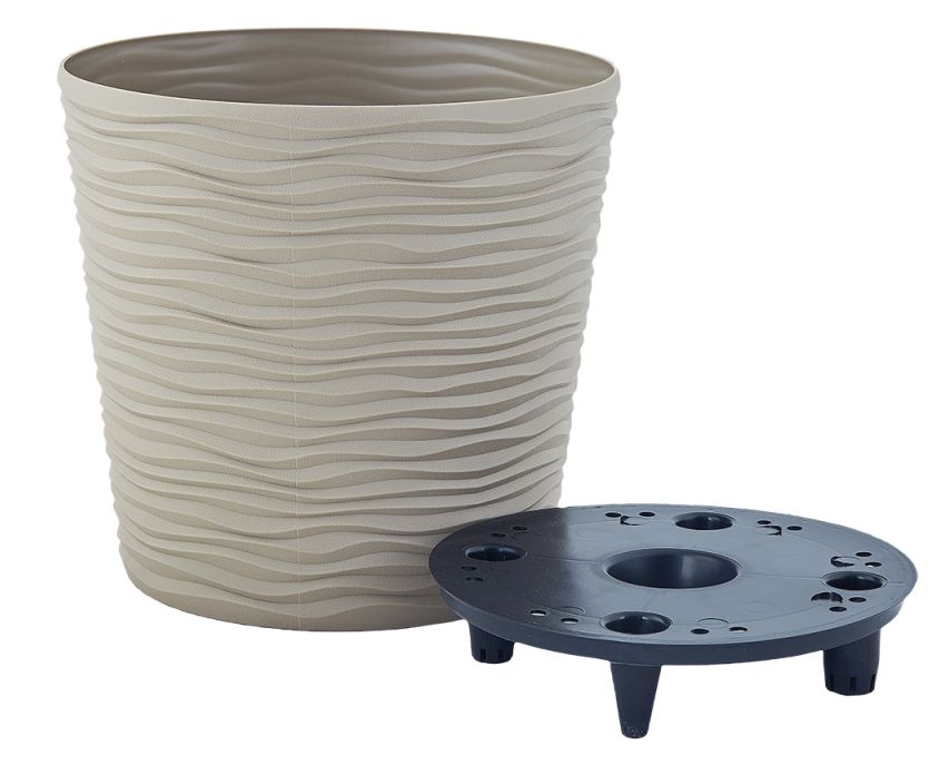 Aleana Fusion Low Flower Pot with Insert, d 12 x 11 cm, 0.6 L - Image 4