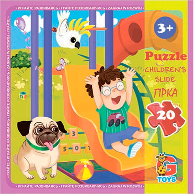 G-Toys Puzzle with Poster, 20 pcs, Assorted Designs