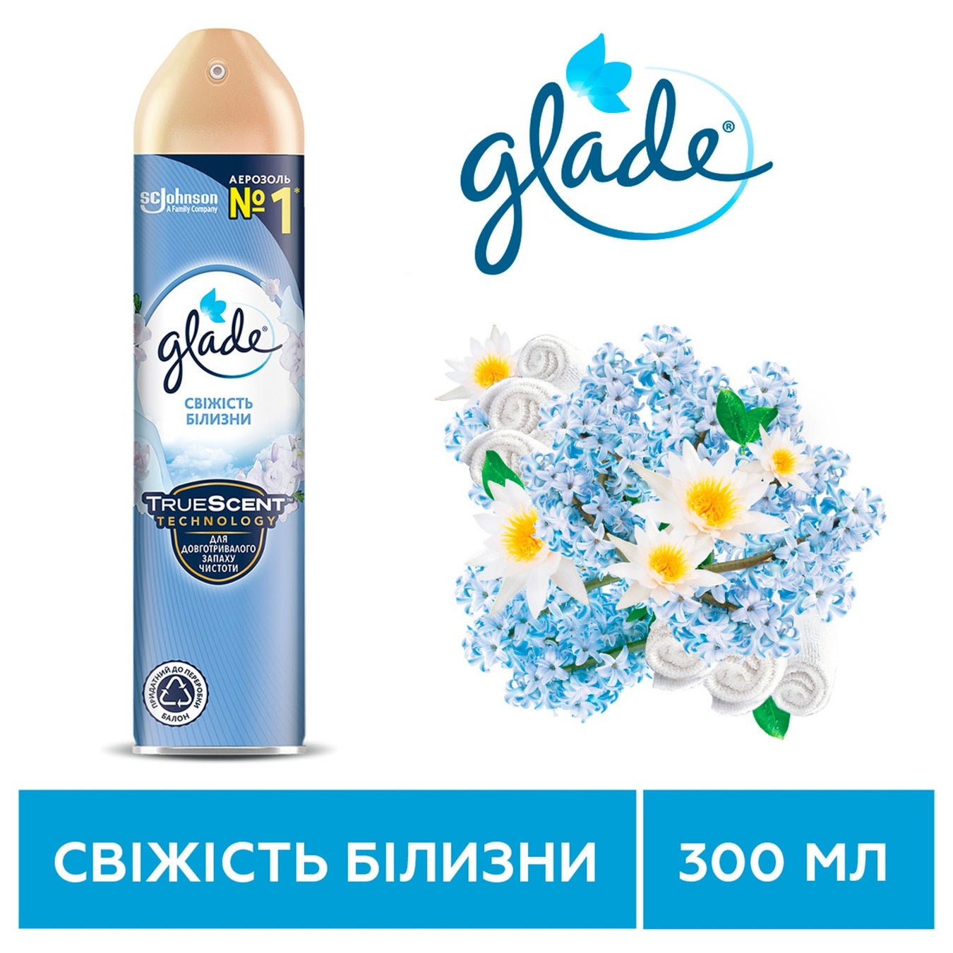 Glade Fresh Linen Air Freshener, 300 mL - Image 3