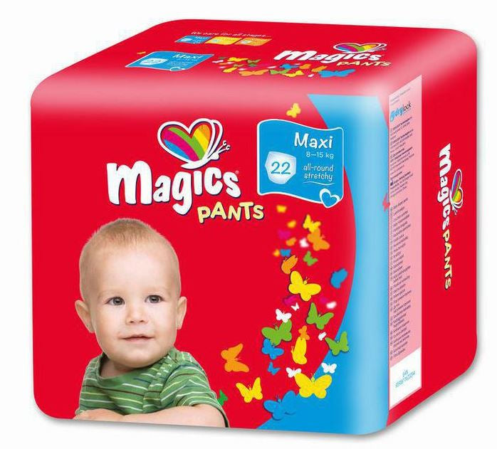 Magics 4 Baby Pull-Up Diaper Pants, 22 pcs, 8-15 kg
