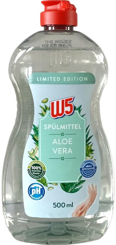 W5 Aloe Vera Dishwashing Liquid, 500 mL
