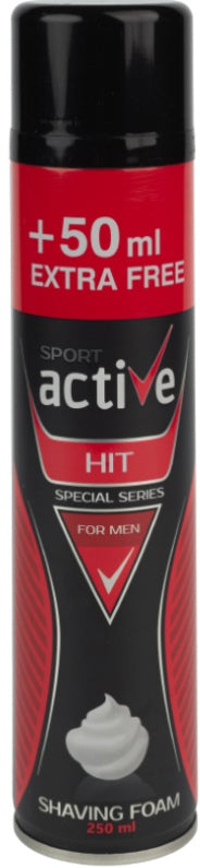 Sport Active Hit Shaving Foam, 250 mL
