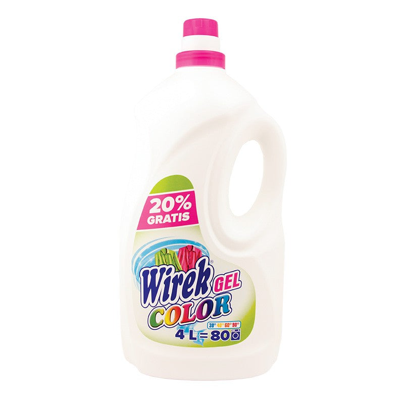 Wirek Color Liquid Laundry Detergent, 80 Loads, 4 L