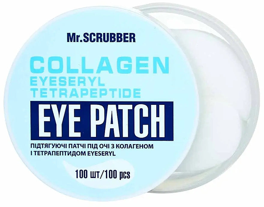 Mr.Scrubber Collagen & Tetrapeptide Lifting Under-Eye Patches, 100 pcs