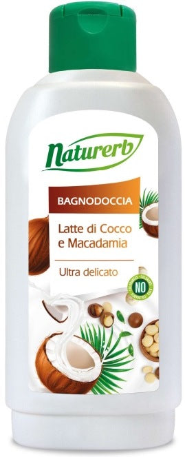 Naturerb Coconut Milk & Macadamia Oil Shower Gel, 1 L