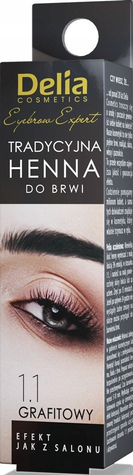 Delia Henna 1.1 Graphite Eyebrow Color, 2 g