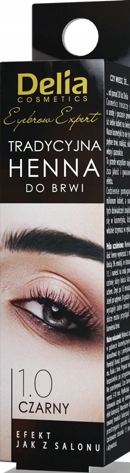 Delia Henna 1.0 Black Eyebrow Color, 2 g