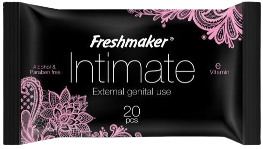 Freshmaker Intimate Wet Wipes, 20 pcs - Image 2