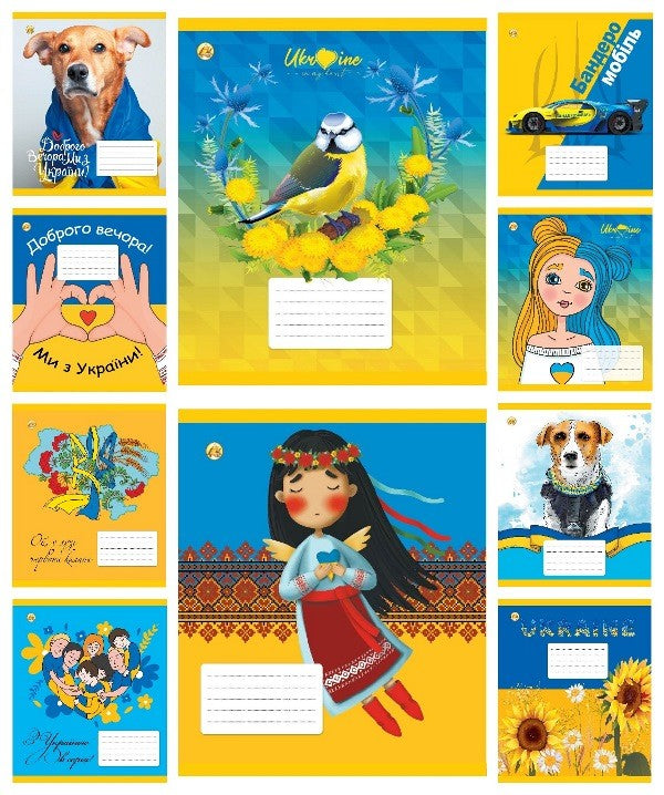 Tetrada Grid Notebook, 12 Sheets, Assorted - Image 4