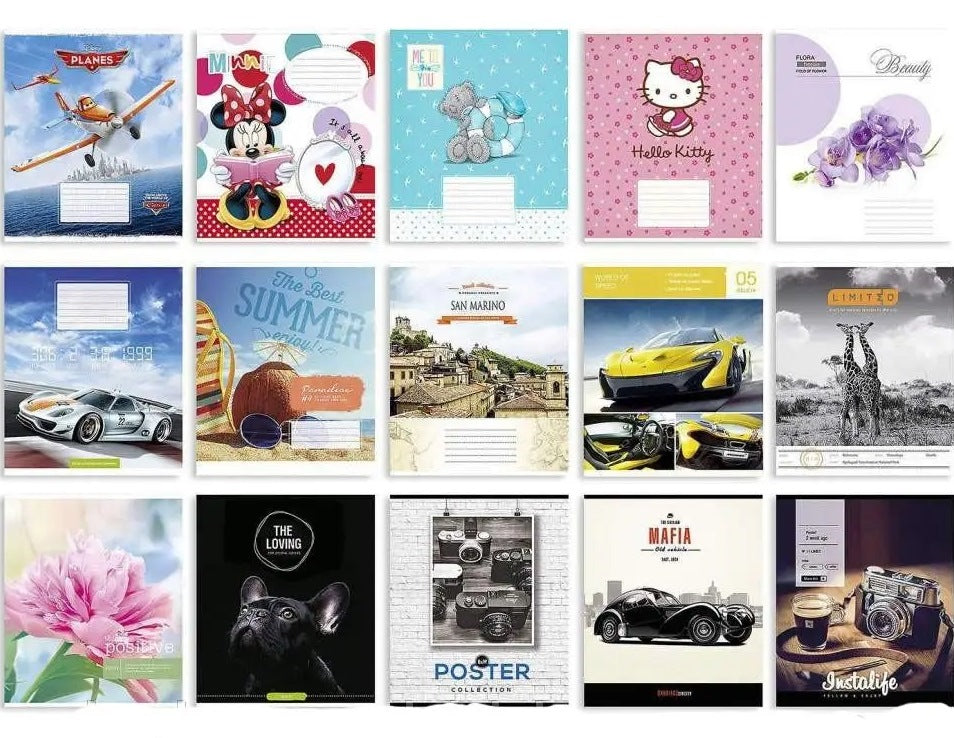 Tetrada Ruled Notebook, 12 Sheets, Assorted - Image 3