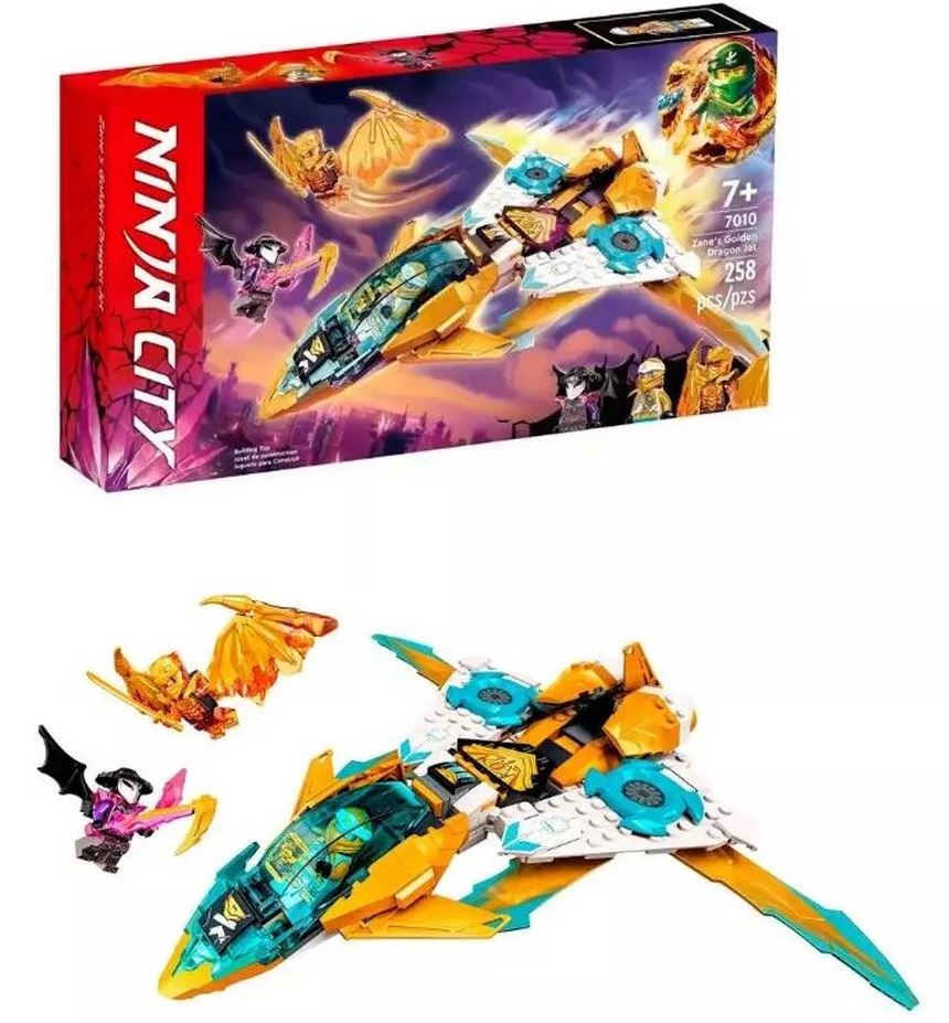 Ninja City 7010 Building Set with Moving Parts, 258 pcs