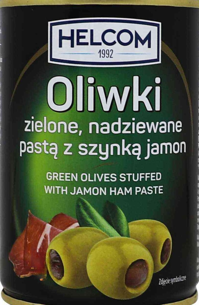 Helcom Green Olives with Ham, 280 g