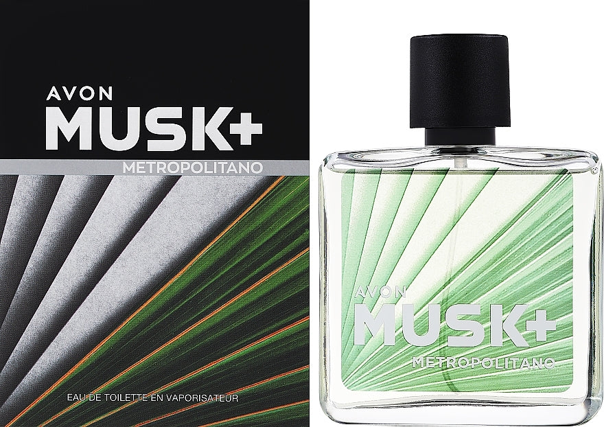 Avon Musk+ Metropolitano Men's Eau de Toilette, 75 mL