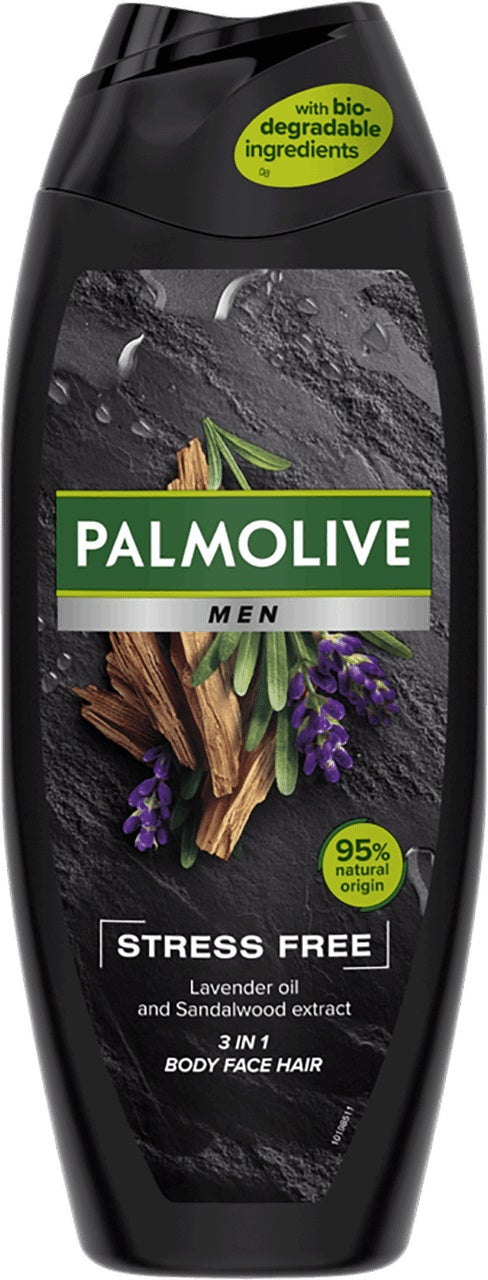 Palmolive Men 3-in-1 Stress Free Shower Gel, 500 mL