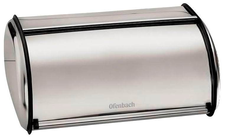 Ofenbach NB100801 Stainless Steel Bread Box, 43.5 x 27 x 18 cm