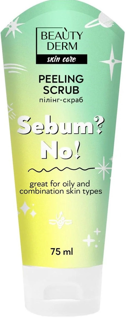 Beautyderm Sebum? No! Face Peeling Scrub, 75 mL