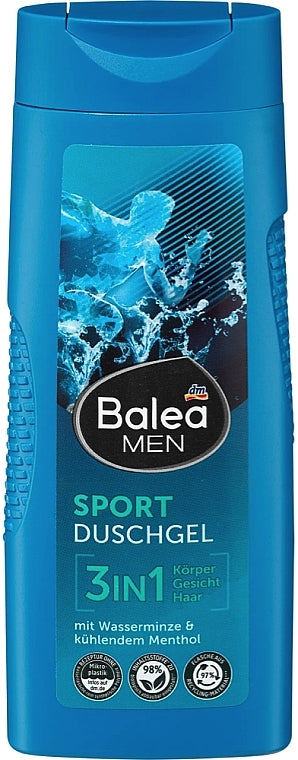 Balea Men Sport 3-in-1 Shower Gel, 300 mL
