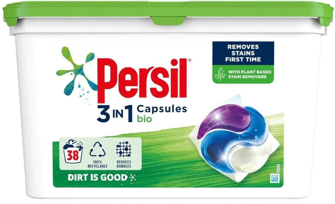 Persil 3-in-1 Bio Laundry Detergent Pods, 38 pcs (Price per 1 pc)