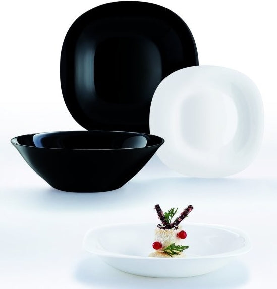 Luminarc Carine Black & White Dinnerware Set for 6, 19 pcs - Image 3