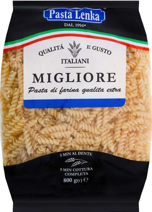 Pasta Lenka Spiral Pasta, 800 g
