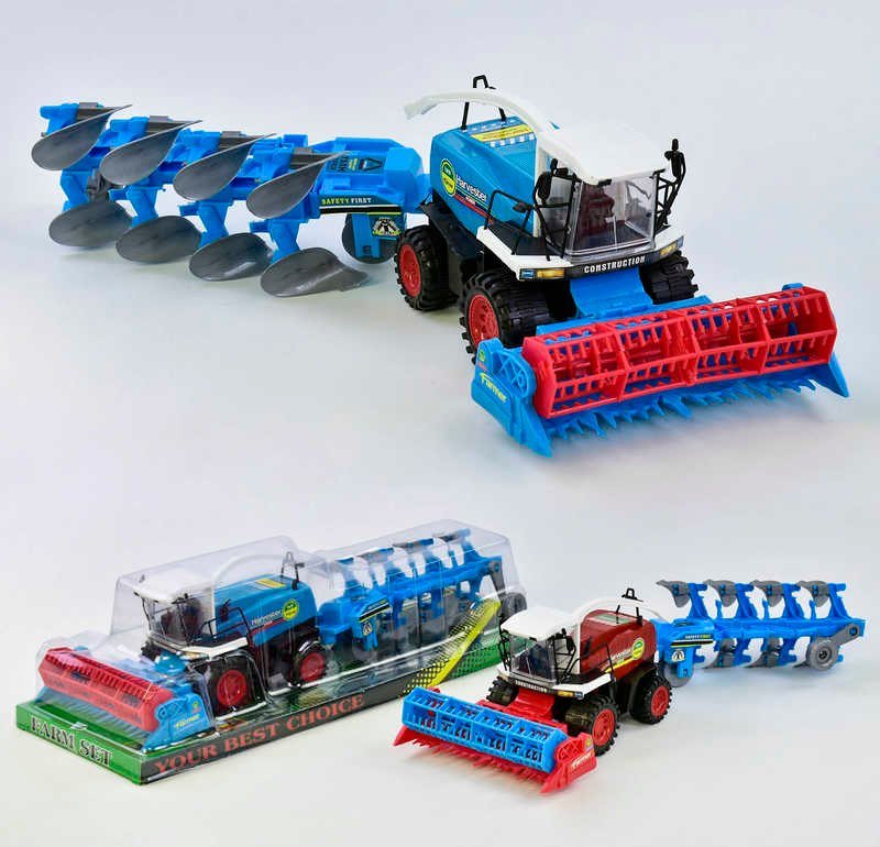 0488-169/170 Friction-Powered Combine Harvester Toy