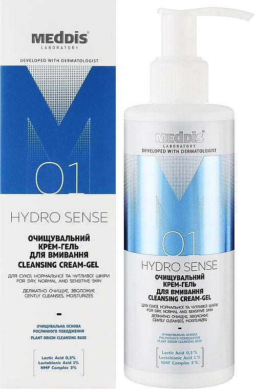 Meddis Hydro Sense Cleansing Face Wash Cream Gel, 200 mL
