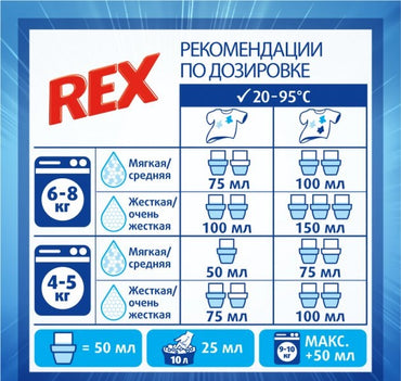 Rex Color Laundry Detergent Gel, 2 L - Image 2
