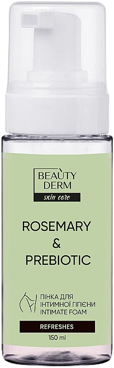 Beautyderm Rosemary & Prebiotic Intimate Wash Foam, 150 mL