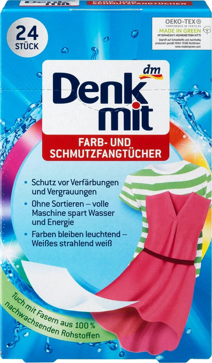 Denkmit Active Laundry Sheets for Colored Fabrics, 24 pcs