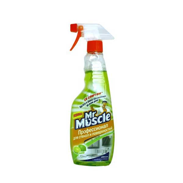 Mr. Muscle Lime Glass Cleaner Spray, 500 mL
