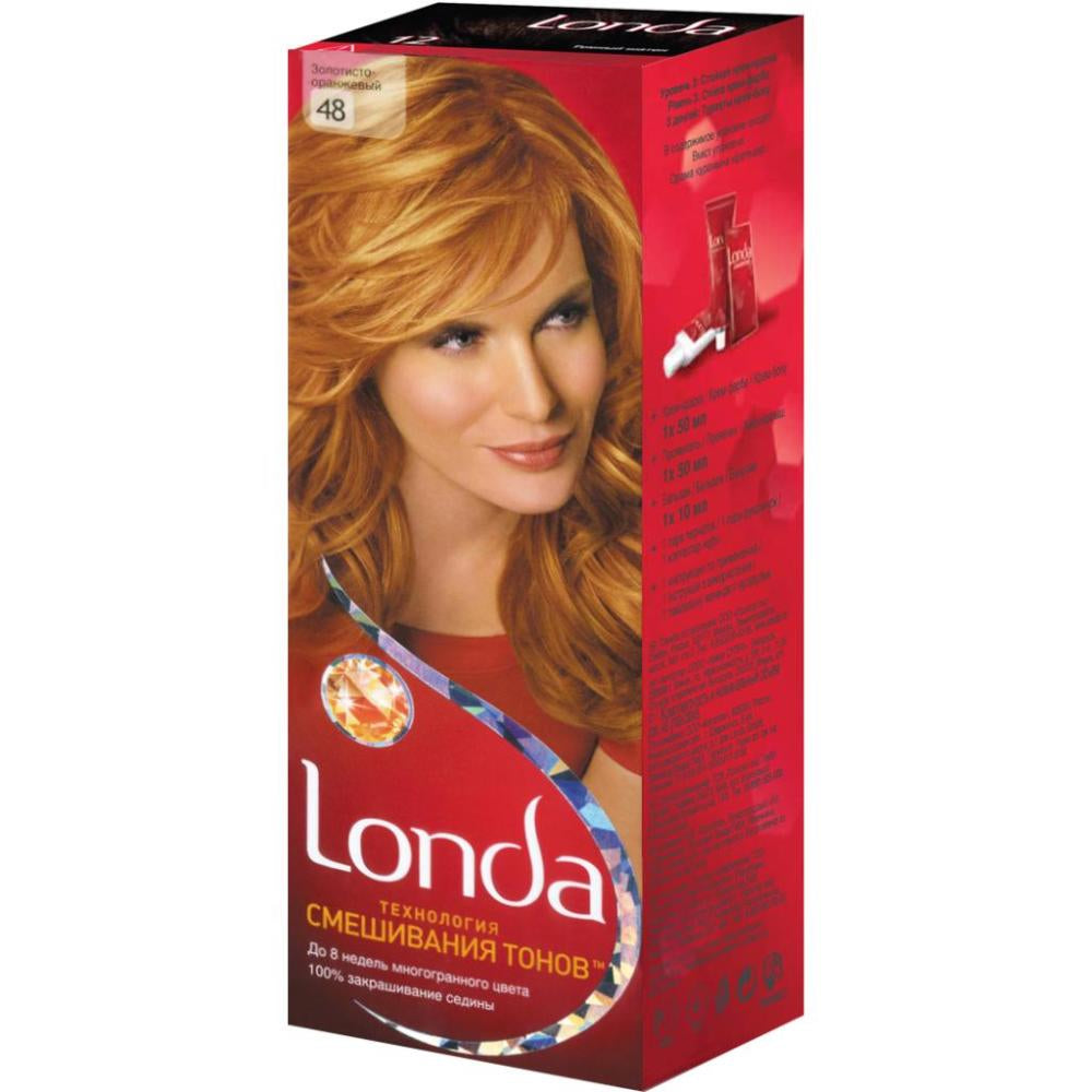 Londa 48 Golden Orange Permanent Cream Hair Color, 110 mL