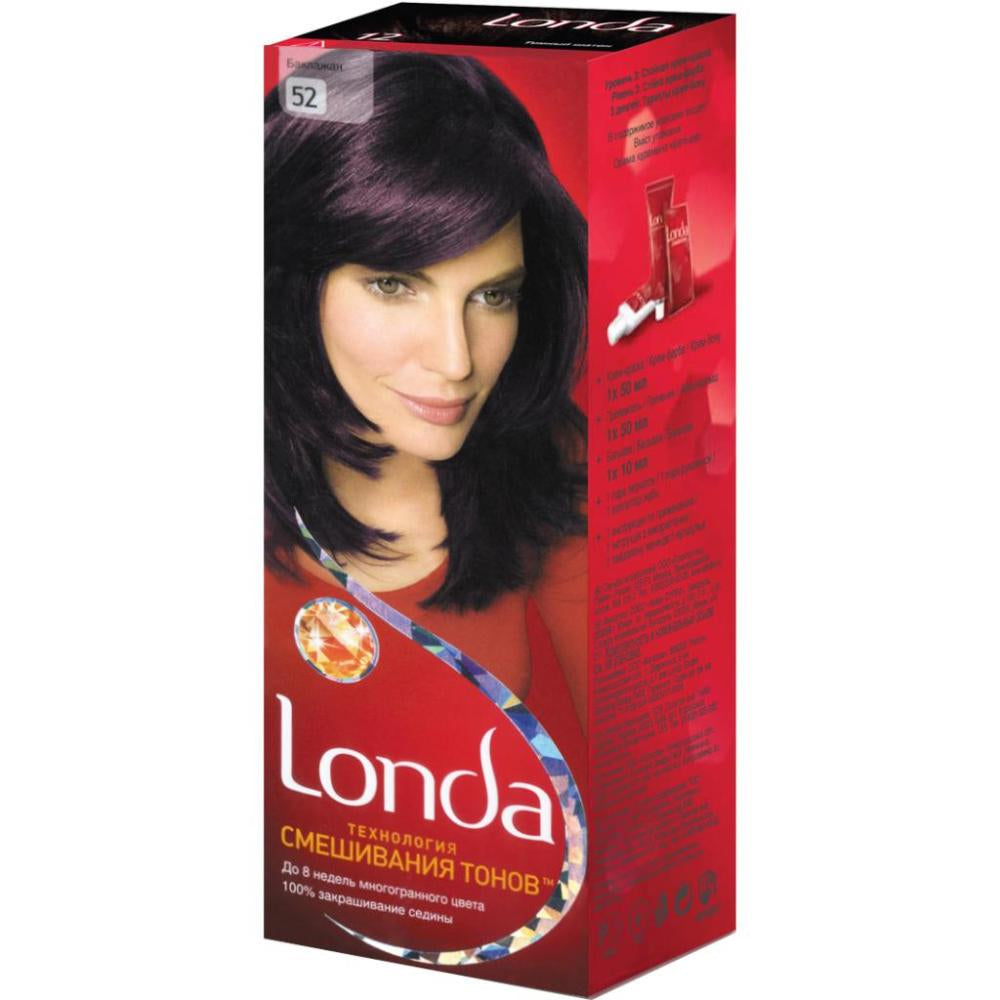 Londa 52 Eggplant Permanent Cream Hair Color, 110 mL