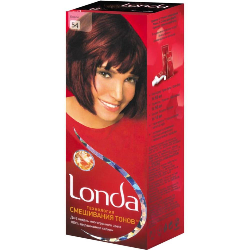 Londa 54 Bordeaux Permanent Cream Hair Color, 110 mL