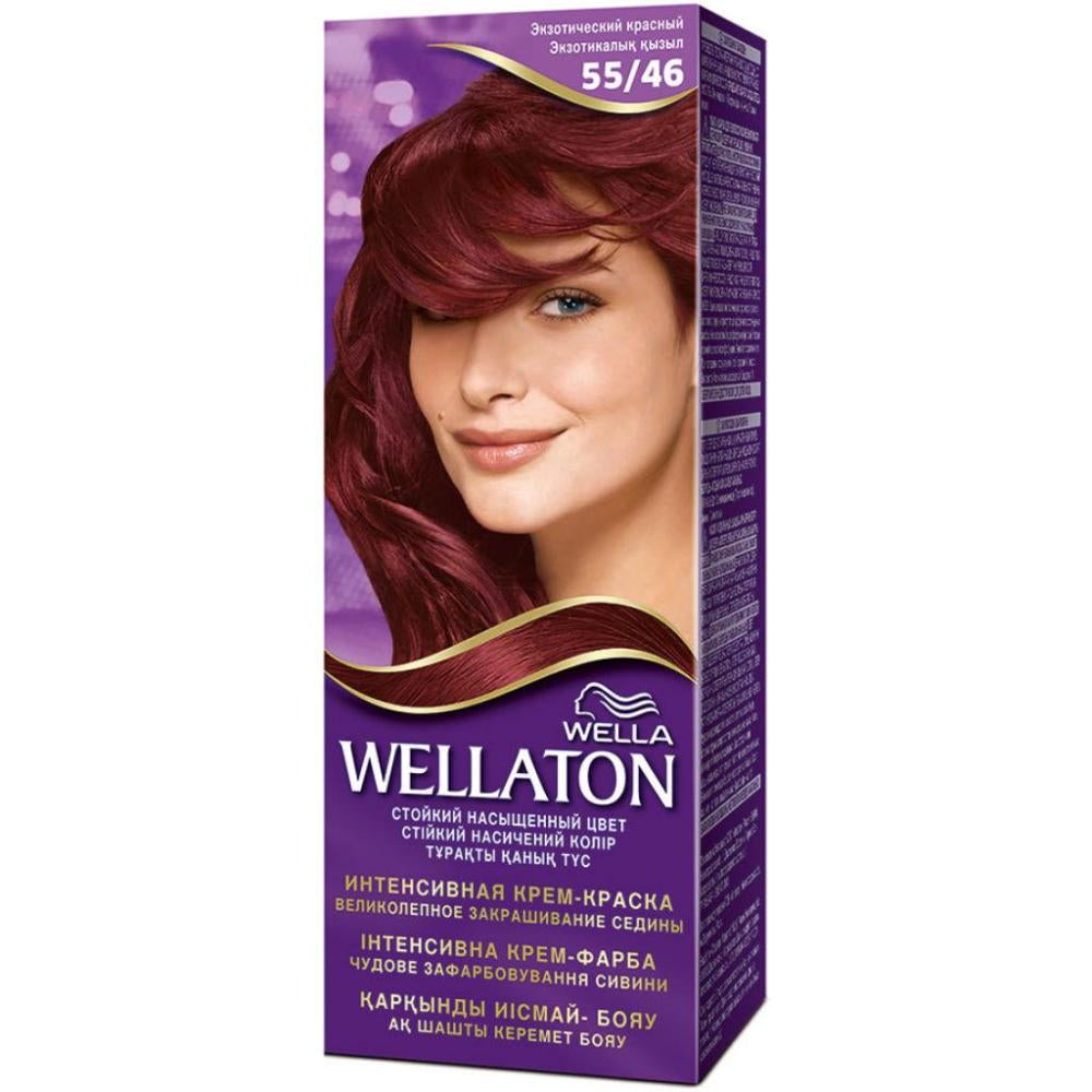 Wellaton Cream Hair Color 55/46 Exotic Red, 110 mL