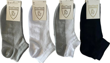 L Thomas Bieber Women's Short Mesh Socks, Size 36-41 - Image 2