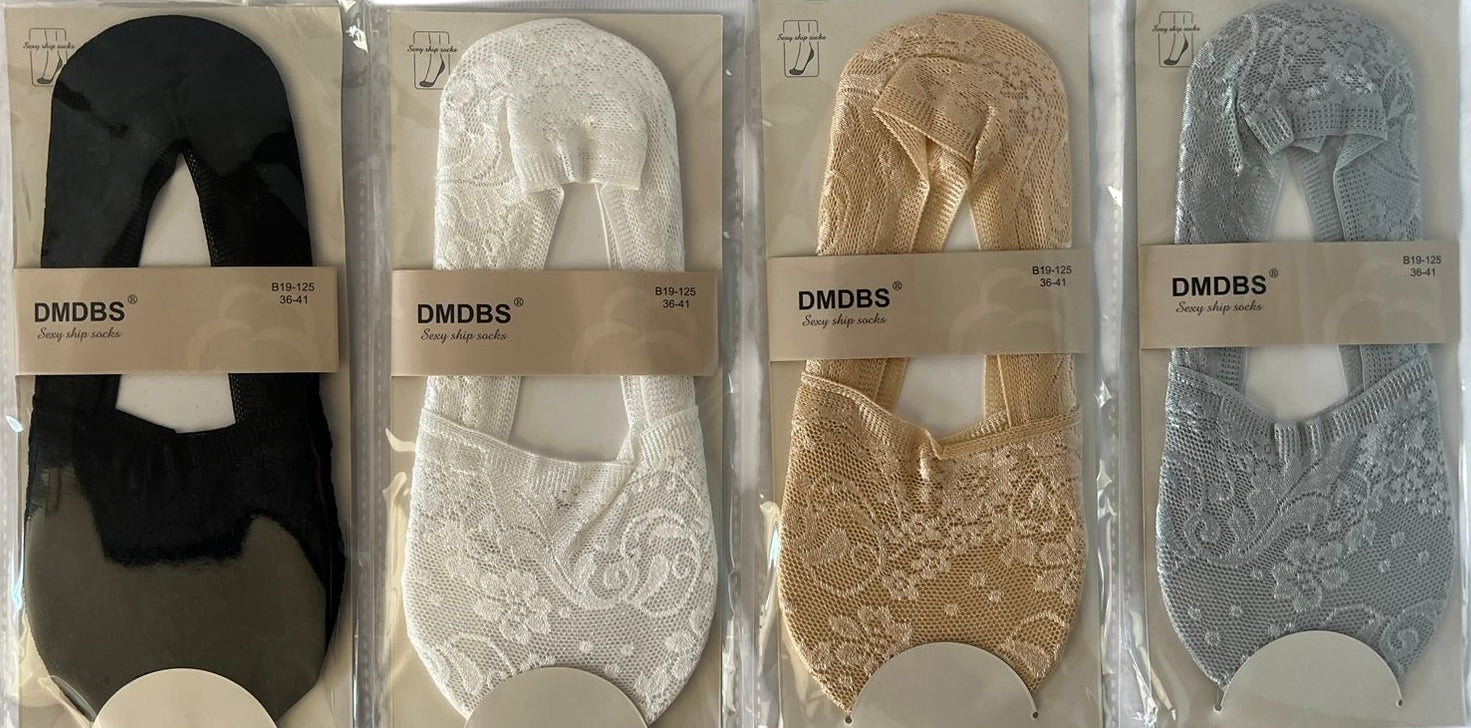 DMDBS B19-125 Women's Footie Socks, Size 36-41 - Image 2