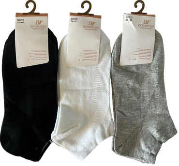Ecosocks B2202 Women's Short Mesh Socks, Size 36-40 - Image 2