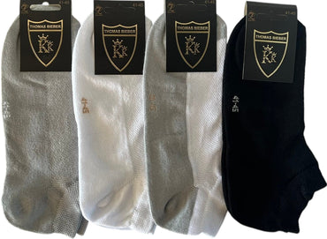 L Thomas Bieber Men's Short Mesh Socks, Size 41-45 - Image 2