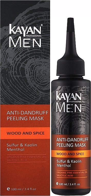 Kayan Professional Men Anti-Dandruff Peeling Hair Mask, 100 mL