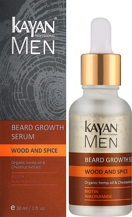 Kayan Professional Men Beard Growth Serum, 30 mL